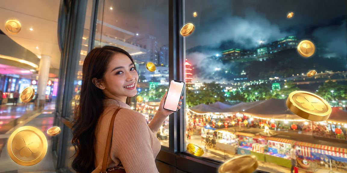 Suasana loteri di kawasan Genting Highlands dengan tema moden