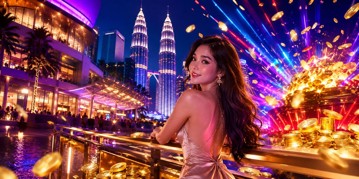 Suasana kasino hiburan moden di Kuala Lumpur dengan pelbagai permainan slot dalam talian pada platform y11d